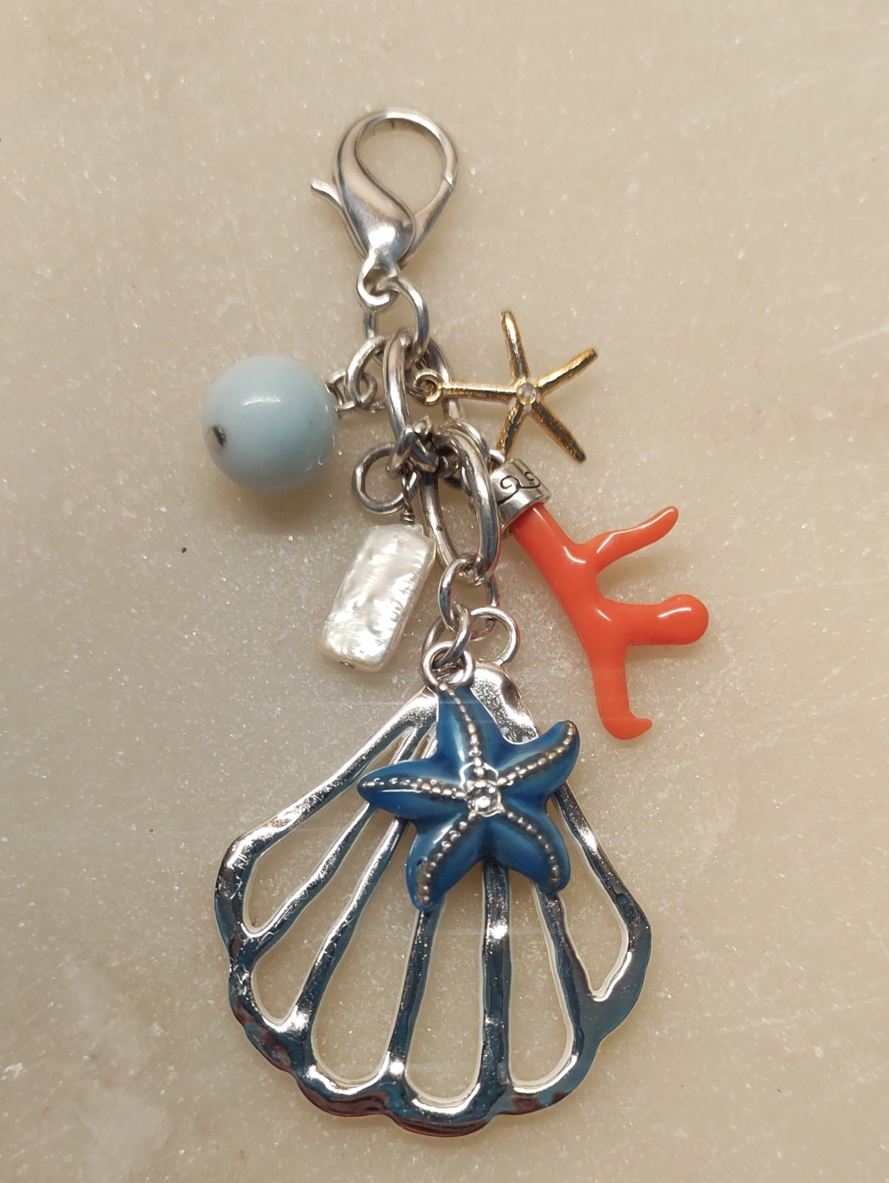 NEW! Brighton Paradise Cove/Under The Sea Necklace Pendant Or Bag Charm
